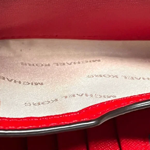 Michael Kors Red/Gold Eyelet wallet - Picture 10 of 13